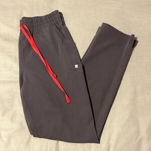 Figs Yola high waisted skinny scrub pants charcoal medium tall